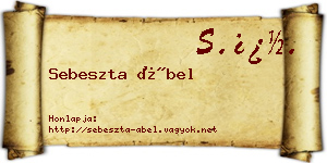 Sebeszta Ábel névjegykártya